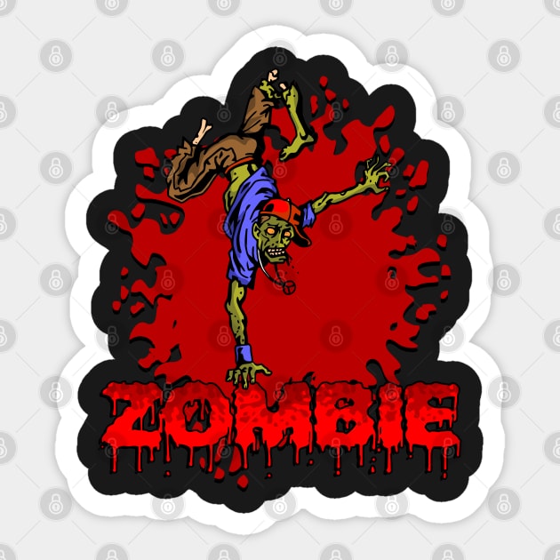 Zombie Break Dance Sticker by RadStar